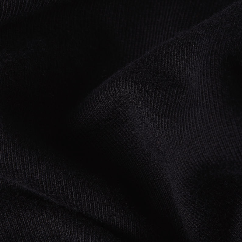 G-STAR Outlet Embossed Oversized Hooded Sweater Black