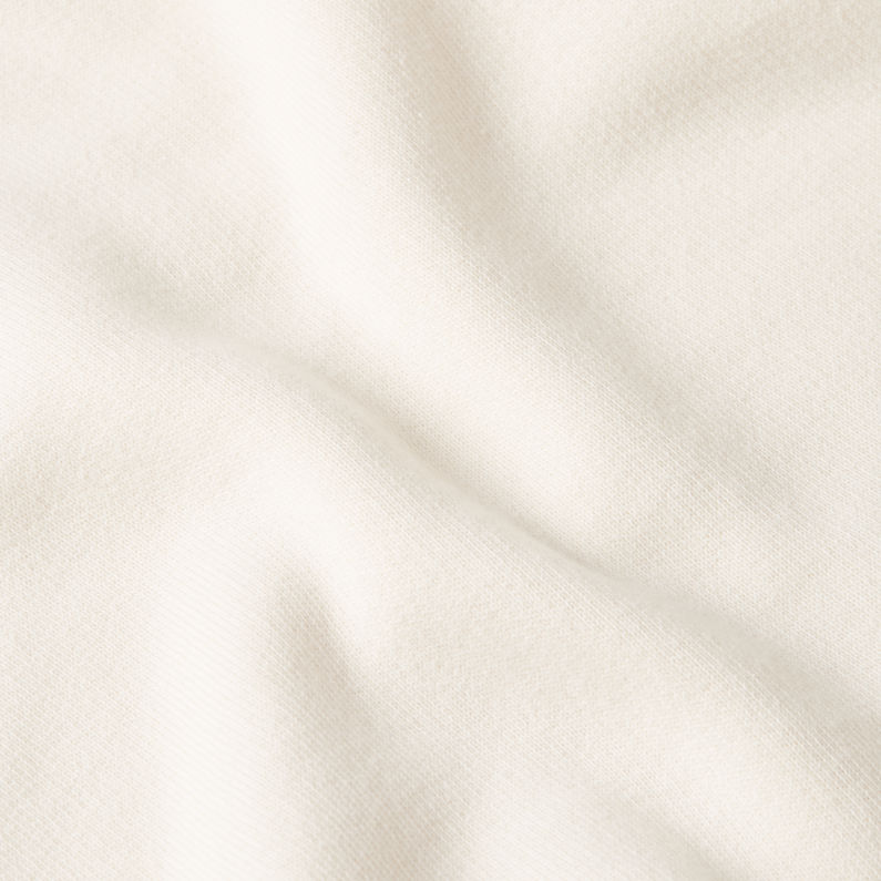 G-STAR Outlet Embossed Oversized Hooded Sweater White