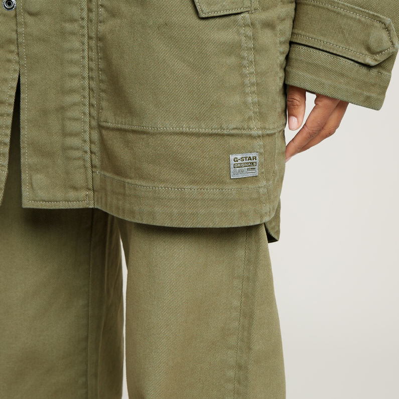 G-STAR Outlet Parka Overdyed Verde