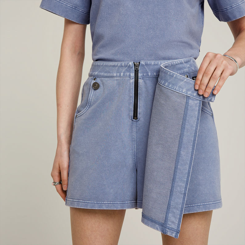 G-STAR Outlet Overdyed Sweat Skort Azul claro