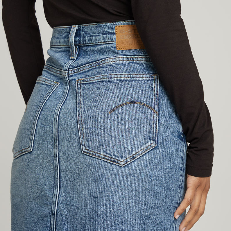 G-STAR Outlet Viktoria Shorts Skirt Clean Edge Medium blue