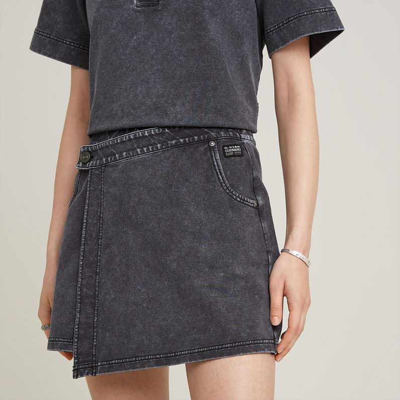 G-STAR Outlet Overdyed Sweat Skort Black
