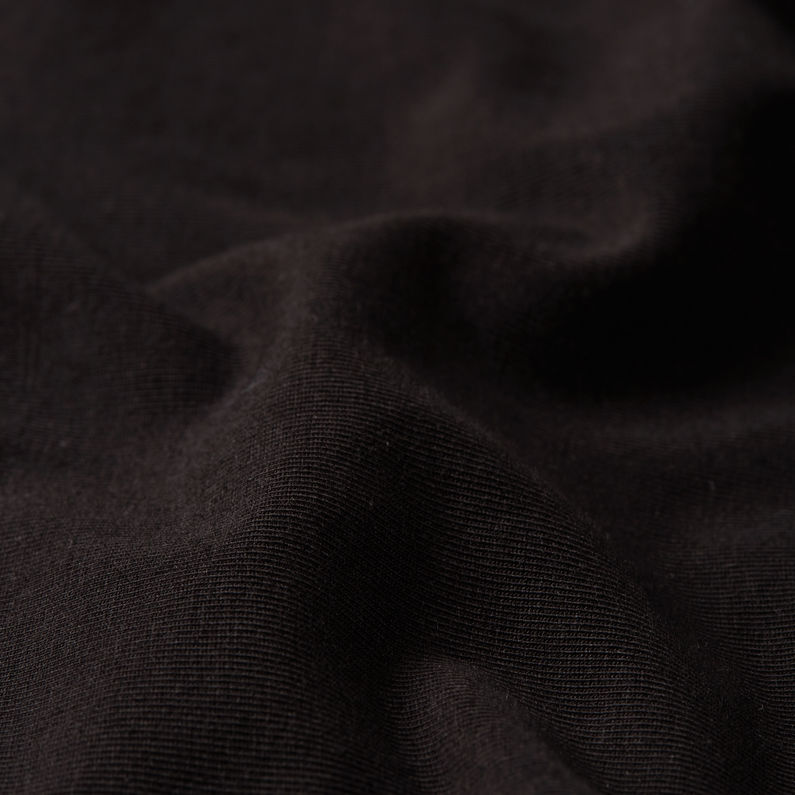 G-STAR Outlet Cropped Keyhole Slim Top Black