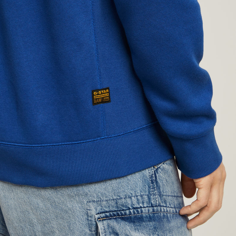 G-STAR Outlet Premium Core Hooded Sweater Medium blue