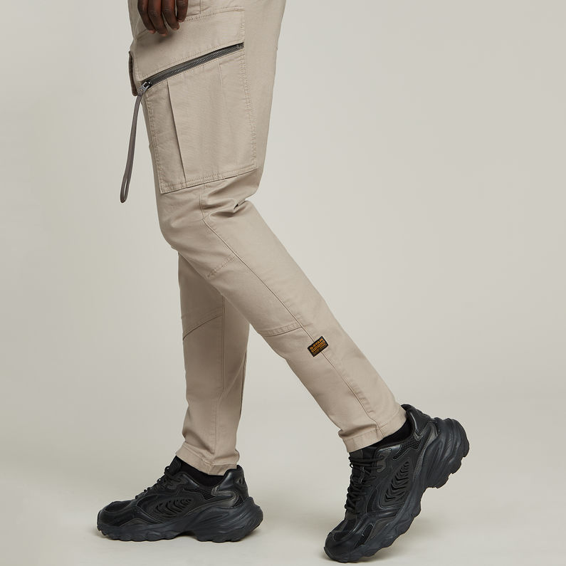 G-STAR Outlet Zip Pocket 3D Skinny Cargo Pants 2.0 Beige