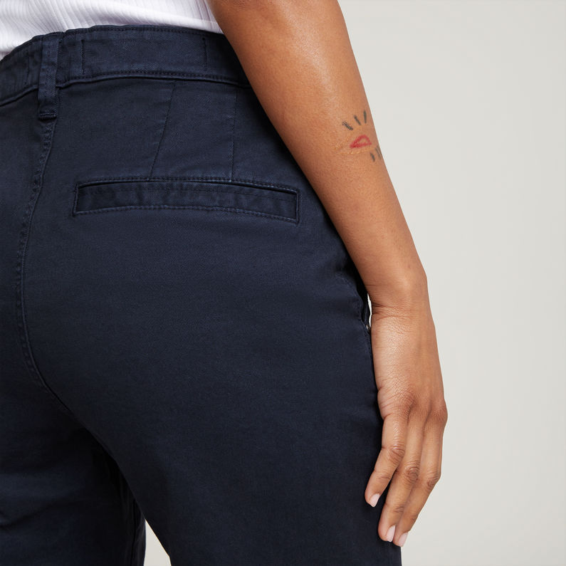 G-STAR Outlet Viktoria High Straight Chino Dark blue