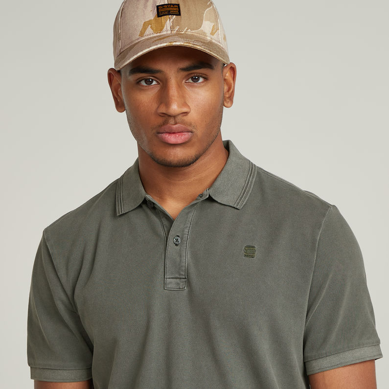 G-STAR Outlet Dunda Overdyed Slim Polo Green