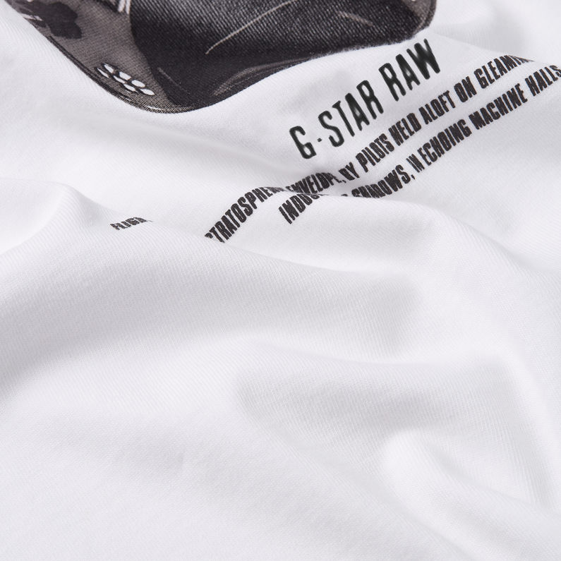 G-STAR Outlet Mask Graphic Boxy T-Shirt White