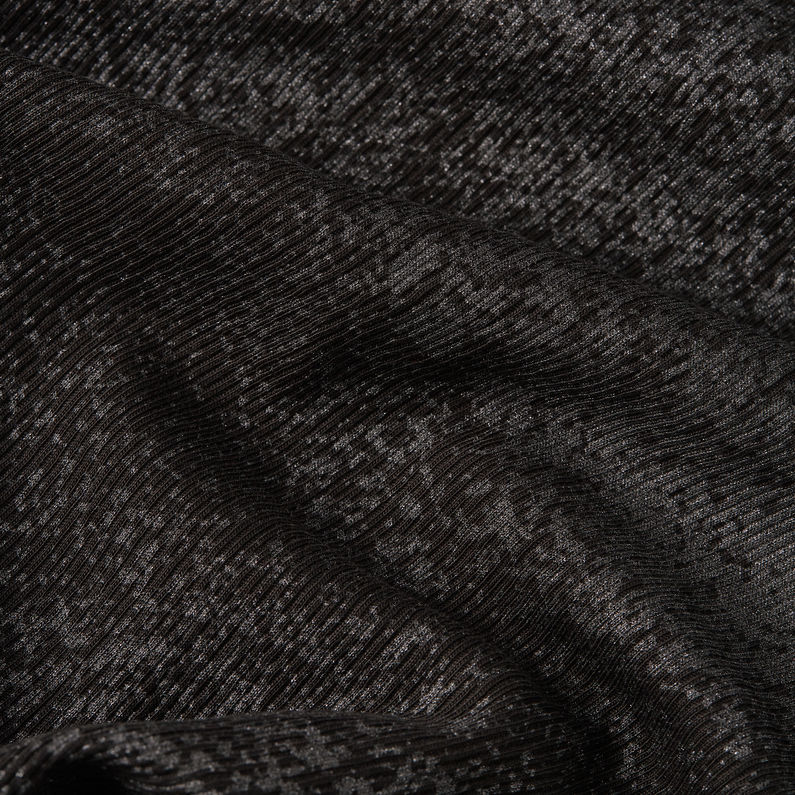 G-STAR Outlet Coated Slim Rib Mock Top Black