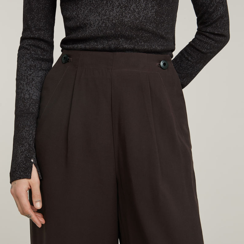 G-STAR Outlet Coated Slim Rib Mock Top Black