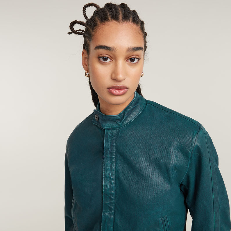 G-STAR Outlet Short Moto Jacket Green