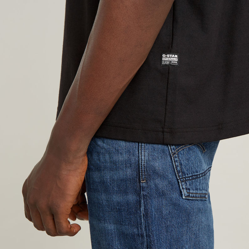 G-STAR Outlet Gradient Old Skool Logo Boxy T-Shirt Black