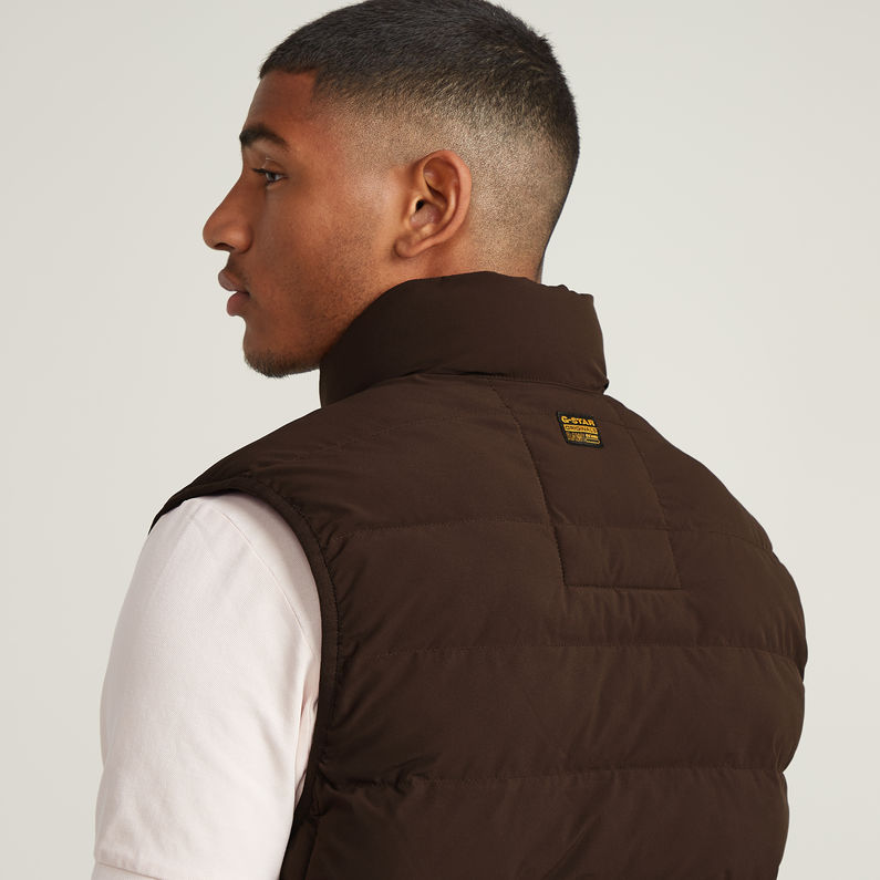 G-STAR Outlet Foundation Liner Vest Brown