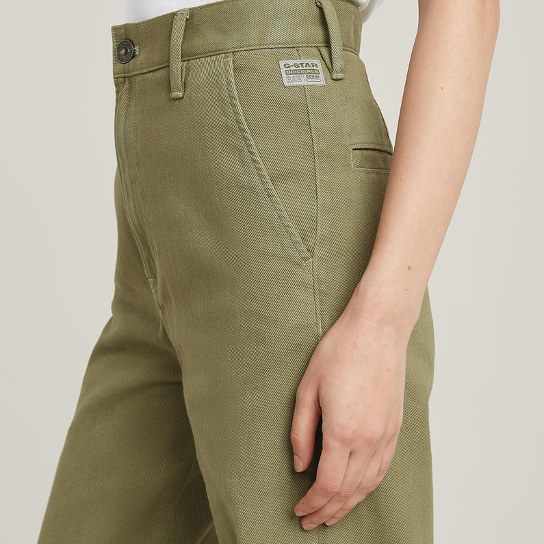 G-STAR Outlet Deck 2.0 High Loose Chino Green