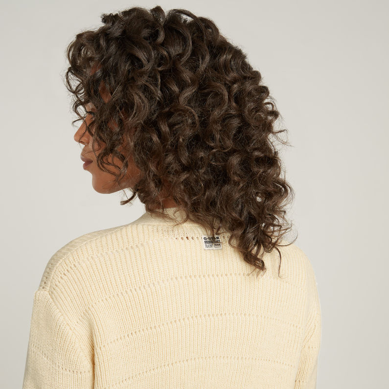G-STAR Outlet Oristel Knit Cardigan Beige