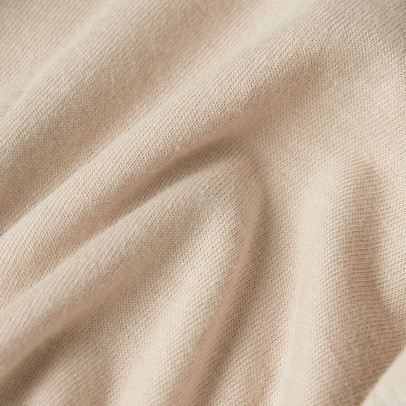 G-STAR Outlet Corporate Script Logo T-Shirt Beige