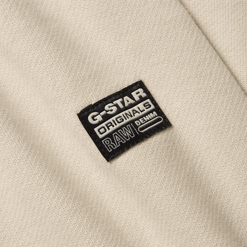 G-STAR Outlet Stepped Hem Relaxed Sweater White