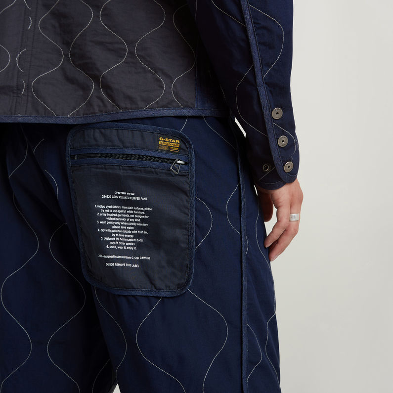 G-STAR Outlet GSRR Relaxed Curved Pants Dark blue