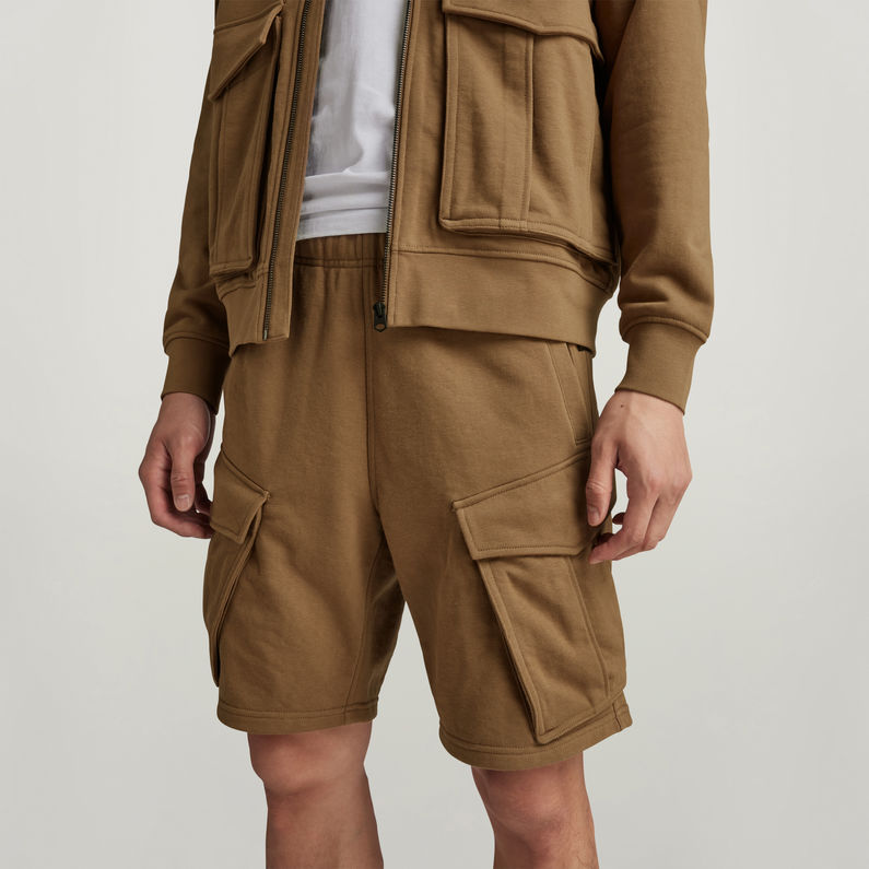 G-STAR Outlet Rovic Sweat Shorts Brown