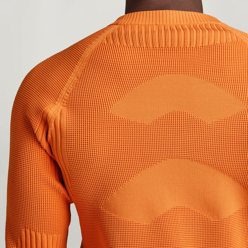 G-STAR Outlet Engineered Knitted Sweater Orange