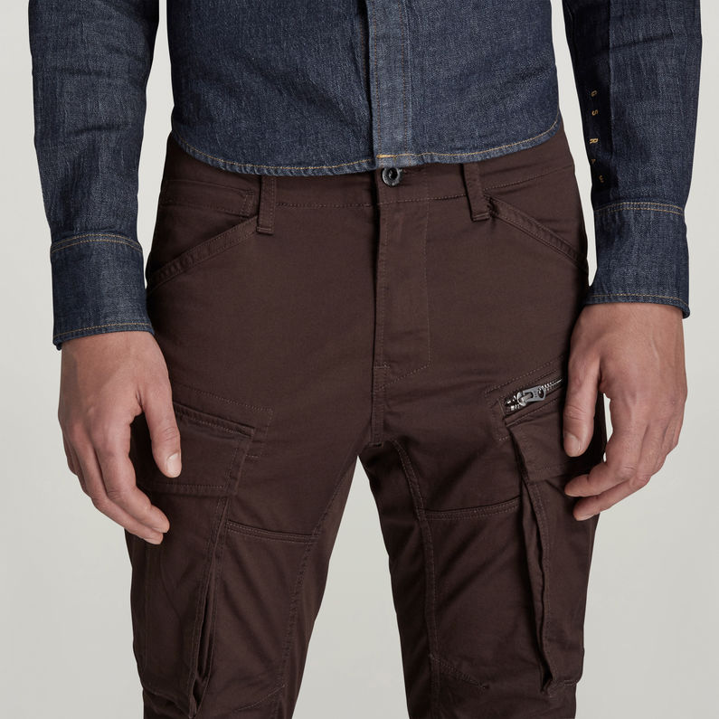 G-STAR Outlet Rovic Zip 3D Regular Tapered Pants Brown