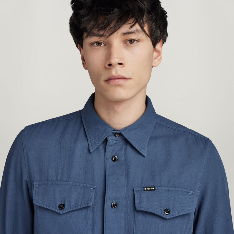 G-STAR Outlet Marine Slim Shirt Medium blue