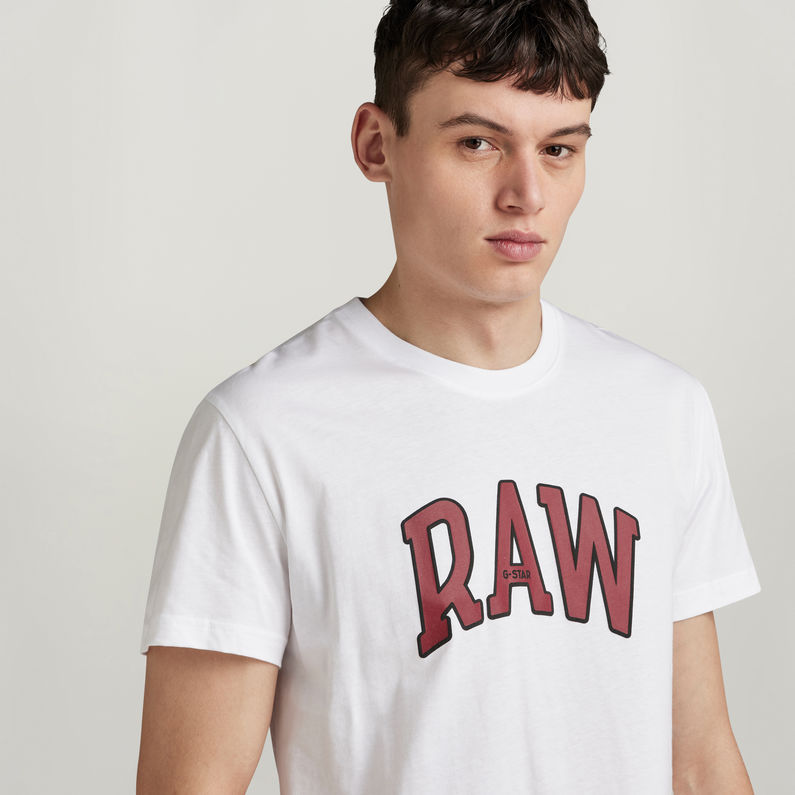 G-STAR Outlet Puff RAW Graphic T-Shirt White