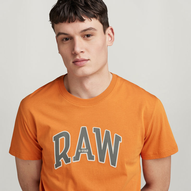 G-STAR Outlet Camiseta Puff RAW Graphic Naranja