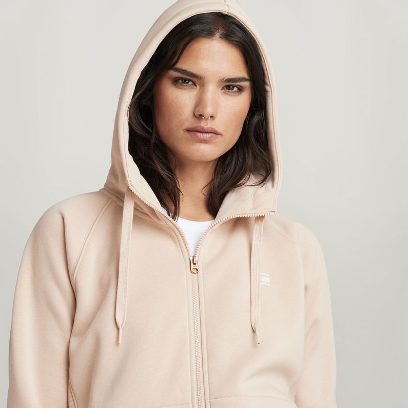 G-STAR Outlet Premium Core 2.1 Hooded Zip Thru Sweater Pink