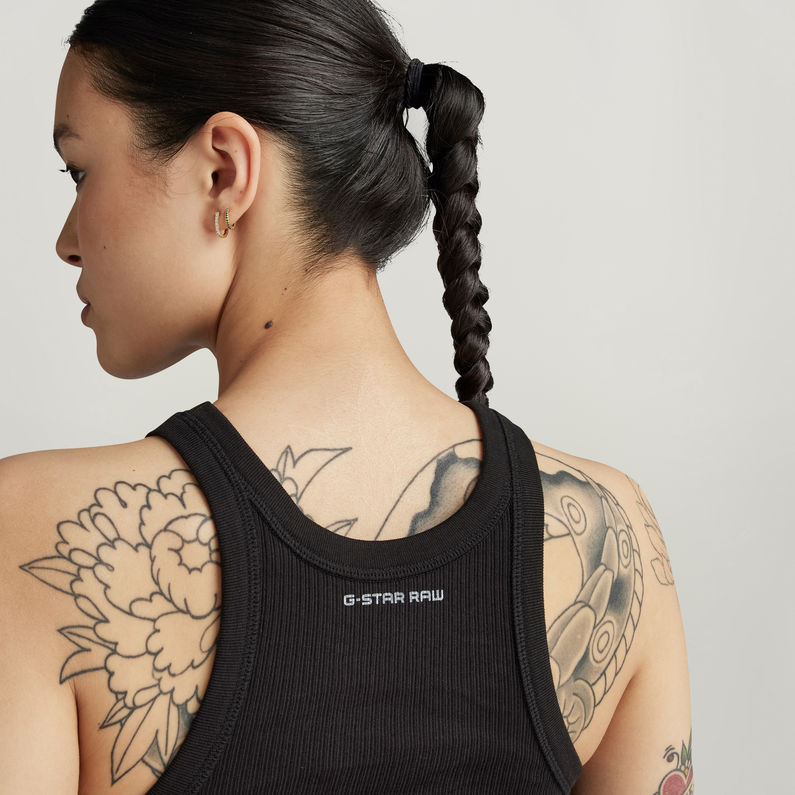 G-STAR Outlet Italian Utility Ultra Slim Tank Top Black