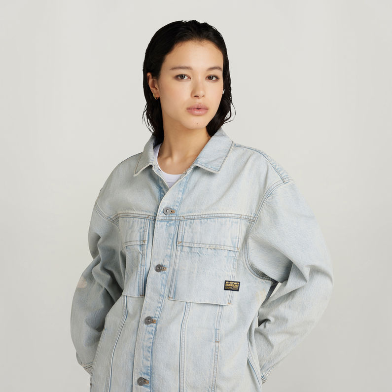 G-STAR Outlet Oversized Denim Jacket Light blue