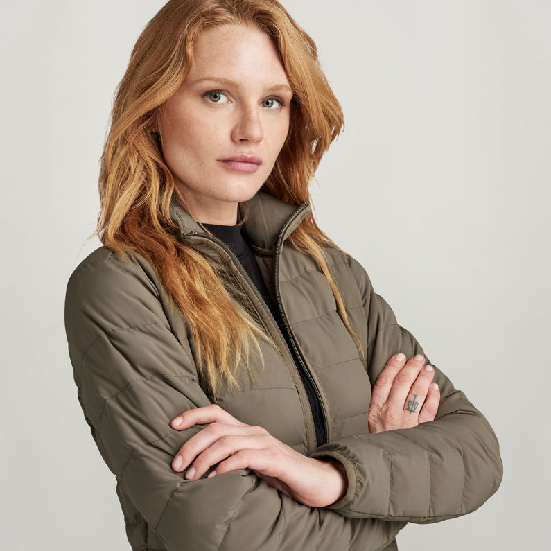 G-STAR Outlet Packable Light Weight Padded Jacket Brown