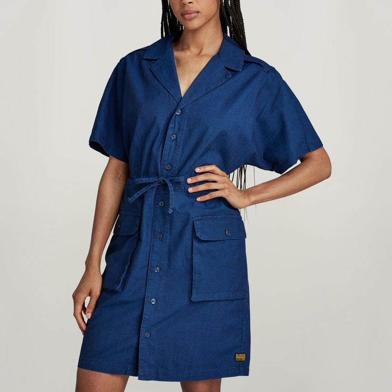 G-STAR Outlet Vestido Soft Utility Azul oscuro
