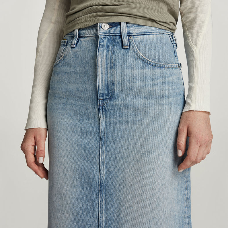 G-STAR Outlet Viktoria Long Skirt Light blue