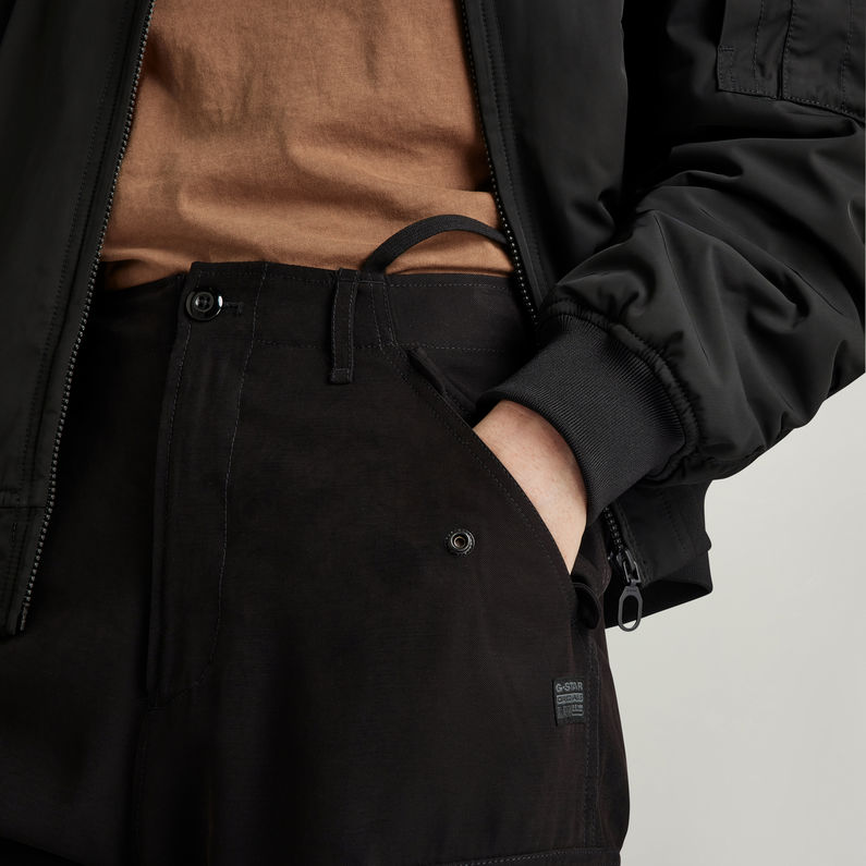 G-STAR Outlet Cargo Cropped Drawcord Pants Black