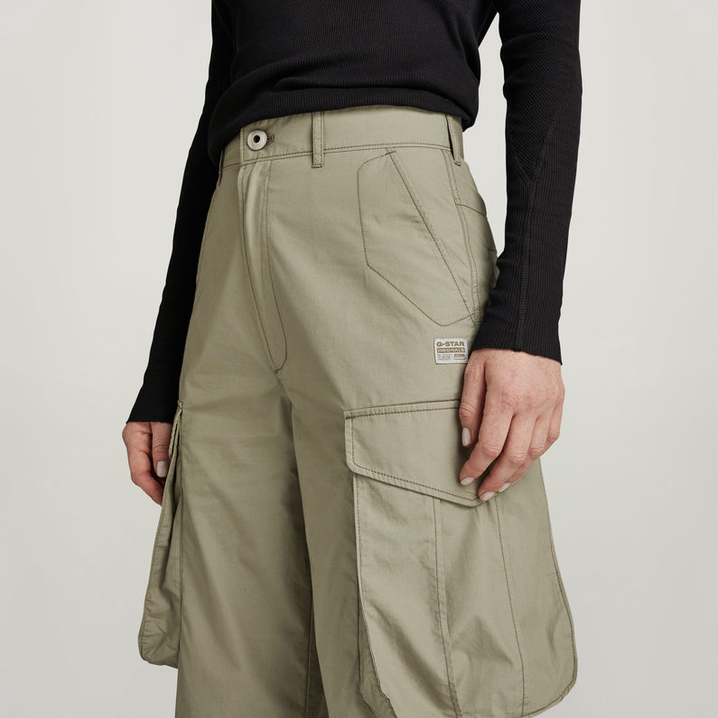 G-STAR Outlet High Waist Cargo Pants Green