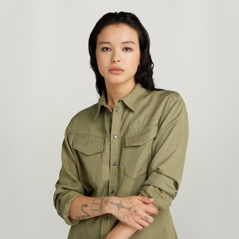 G-STAR Outlet Camisa Tunic Verde
