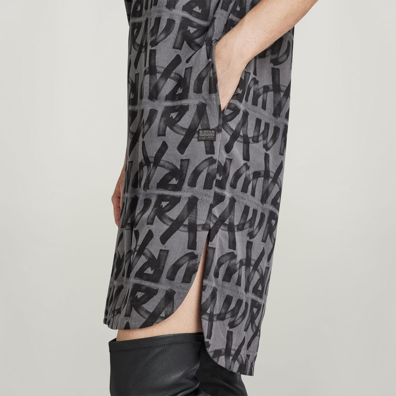 G-STAR Outlet Printed Loose T-Shirt Dress Multi color