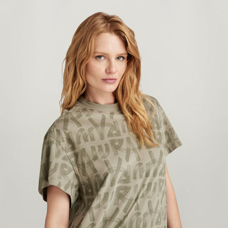 G-STAR Outlet Printed Loose T-Shirt Dress Multi color