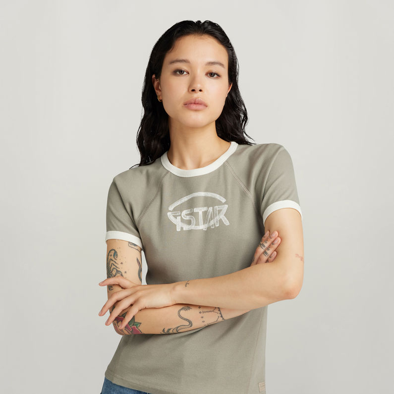 G-STAR Outlet Army Ringer Slim Top Green
