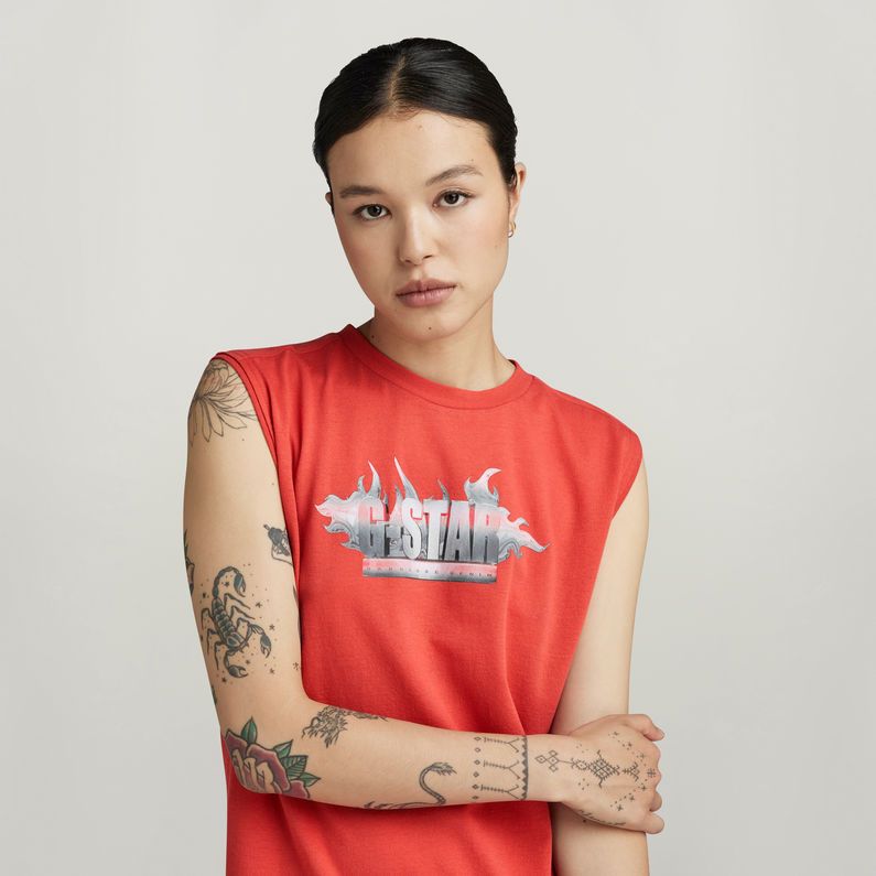 G-STAR Outlet G-Star Merch Top Red