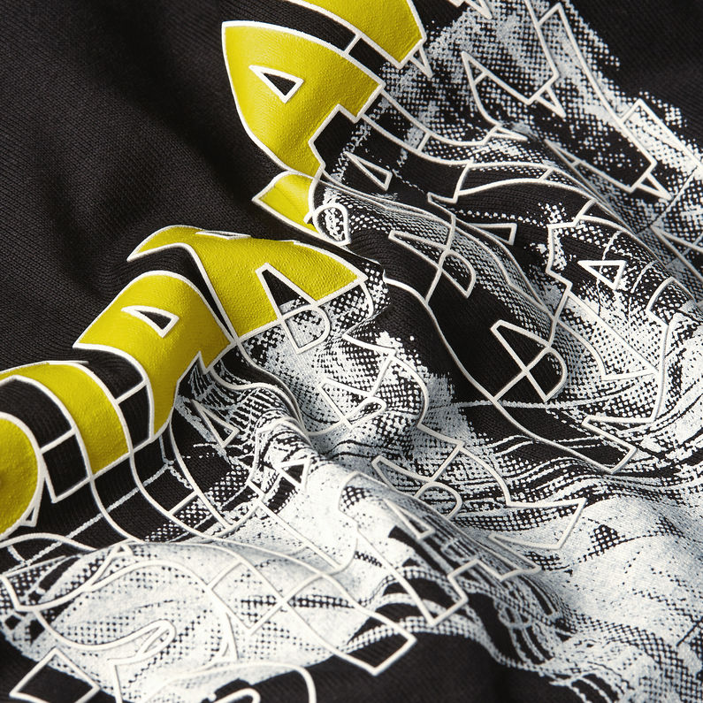 G-STAR Outlet Stairs Graphic Loose T-Shirt Black