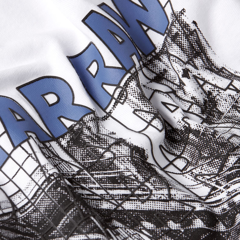 G-STAR Outlet Stairs Graphic Loose T-Shirt White