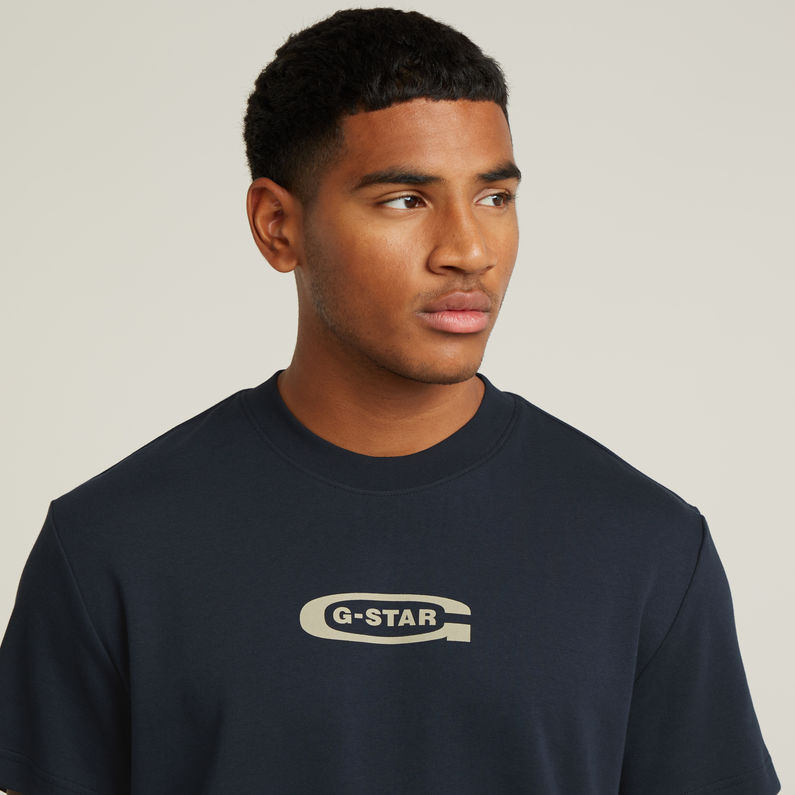 G-STAR Outlet Old Skool Logo T-Shirt Dark blue