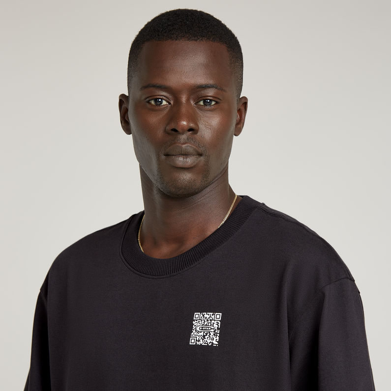 G-STAR Outlet QR Mini Maxi Boxy T-Shirt Black