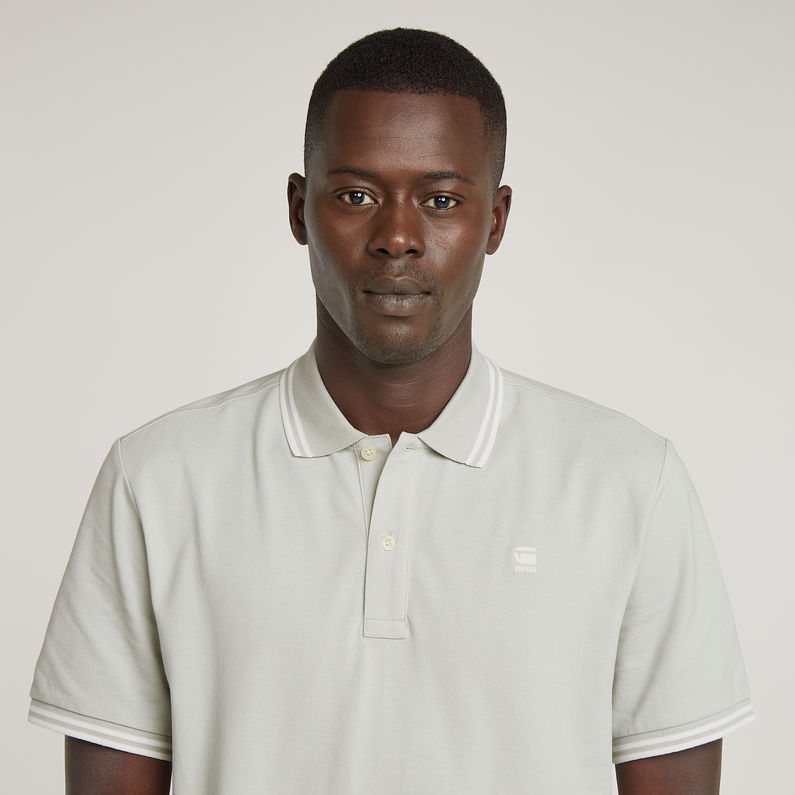 G-STAR Outlet Dunda Slim Stripe Polo Grey