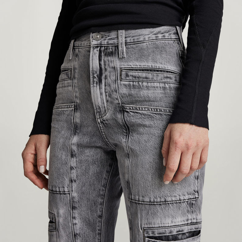 G-STAR Outlet Viktoria Utility High Straight Jeans Grey