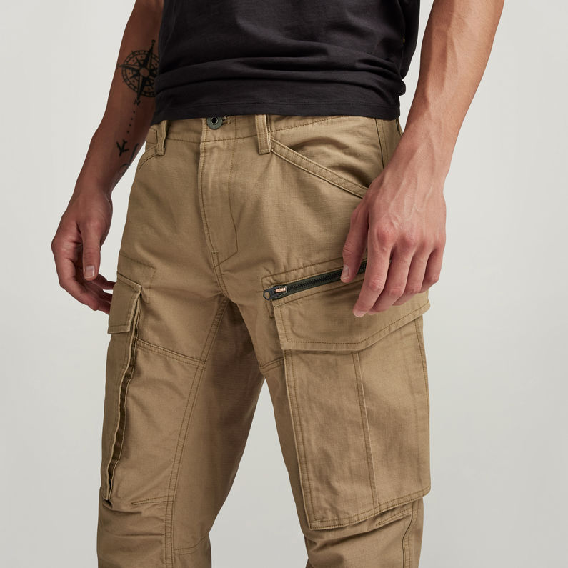 G-STAR Outlet Rovic Zip 3D Regular Tapered Pants Brown