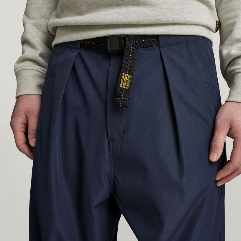 G-STAR Outlet Pleated Chino Belt Relaxed Dark blue