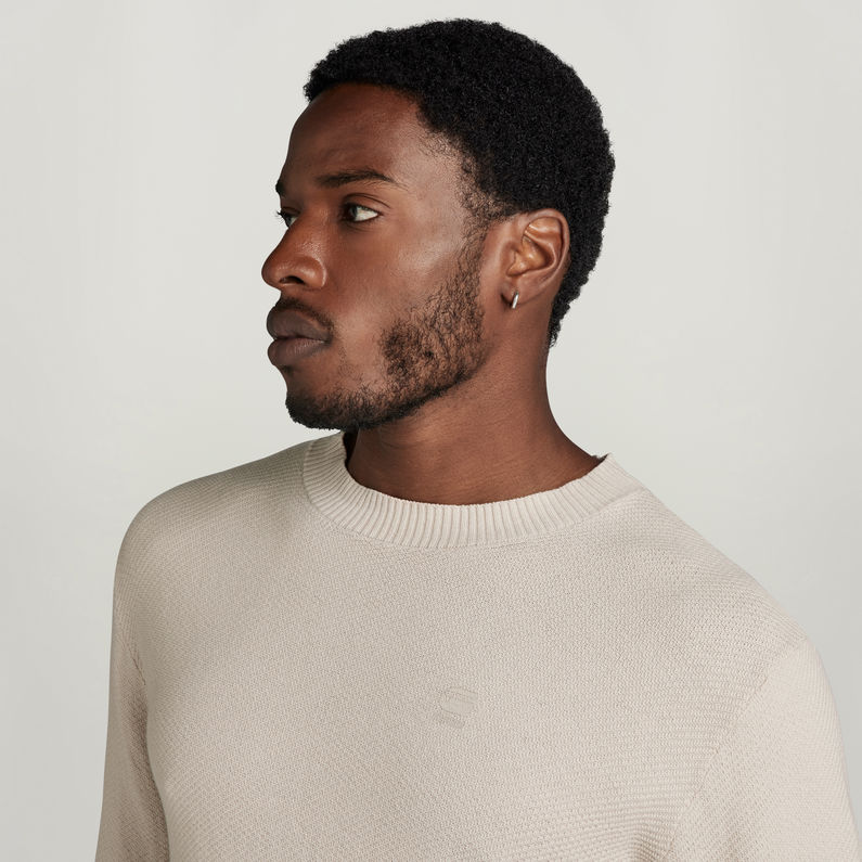 G-STAR Outlet Jersey Moss Knitted Blanco